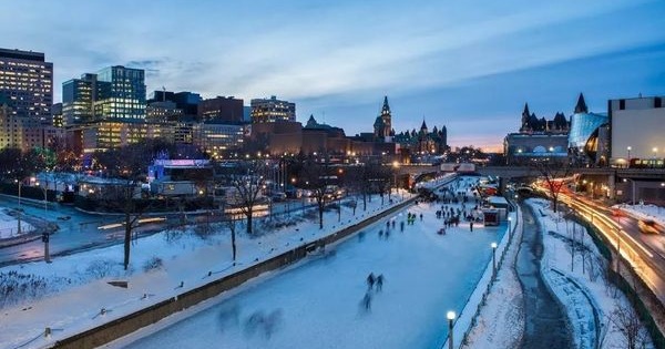 渥太华的一条运河被做进了游戏里 当地民众欢天喜地_冰球