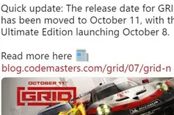 Codemasters系列重启作《超级房车赛》发售延期至10月11日_游戏