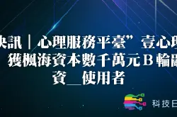 快讯|心理服务平台壹心理获枫海资本数千万元B轮融资_使用者