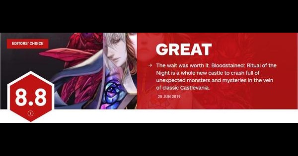 《血污：夜之仪式》IGN 8.8分《恶魔城X：月下夜响曲》的合格接班人_游戏