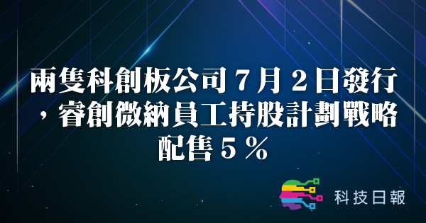两只科创板公司7月2日发行 睿创微纳员工持股计划战略配售5%