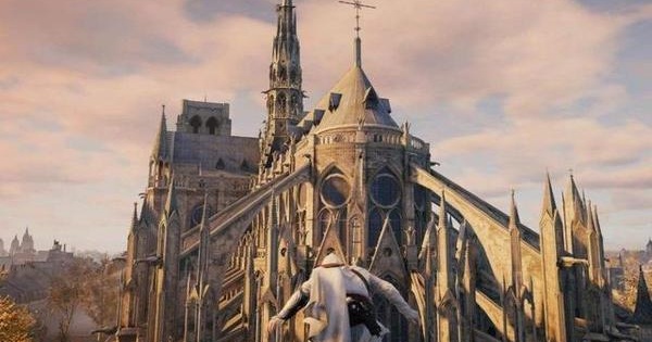 神仙操作 大神玩家真的在《逆水寒》里盖了一座巴黎圣母院