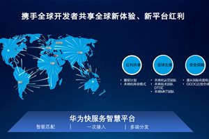 华为快服务智慧平台助力开发者海外服务推广