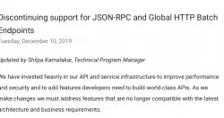 Google将终止支援JSON-RPC协定和HTTP批次端点
