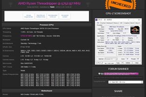 AMD 32核线程撕裂者3970X液氮超频至5.75 GHz