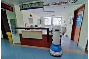 一天落地八城九医院 这家上海企业的送餐机器人…