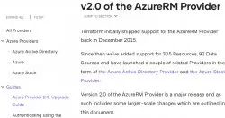 微软释出最新Terraform AzureRM供应器2.0，用户可自定义资源逾时设定