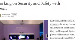 Zoom宣布90天资安强化计划，聘请脸书前安全长担任外部顾问