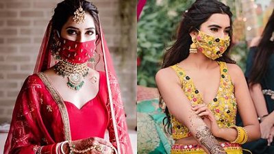 口罩完美配搭，印度新娘婚摄零违和感！