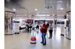 擎朗消毒机器人米兰马尔彭萨国际机场正式“上…