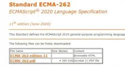 Ecma国际已核准ECMAScript 2020规范