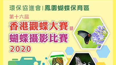 【立即报名】第十六届香港观蝶大赛暨蝴蝶摄影比赛2020