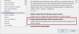 Visual Studio加入全新Razor编辑器
