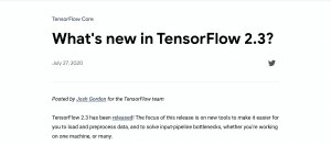 TensorFlow 2.3加入新API解决资料工作管线载入瓶颈