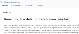 GitHub 10月起将以Main取代Master作为新Git储存库预设名称