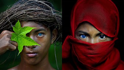 上帝恩赐印尼部族，眼睛如迷人蓝宝石！