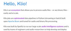 Spotify开源可加速音乐产品开发的音讯处理工作管线Klio