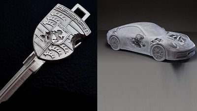 Daniel Arsham X Porsche　承传“侵蚀”美学　930A Turbo 铂金钥匙贵气超凡