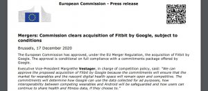 Google完成Fitbit收购案