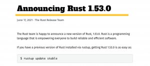 Rust 1.53加入阵列IntoIterator和巢状or语法