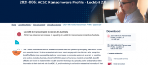 LockBit 2.0勒索软件大举侵袭澳洲，当地网络安全中心发布警告